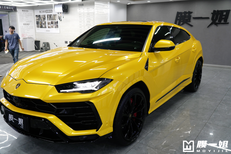 兰博基尼改色超亮金属黄