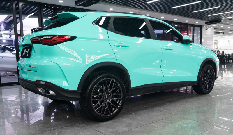 长安欧尚X5改色水晶蒂芙尼蓝