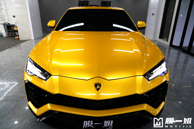 兰博基尼改色超亮金属黄
