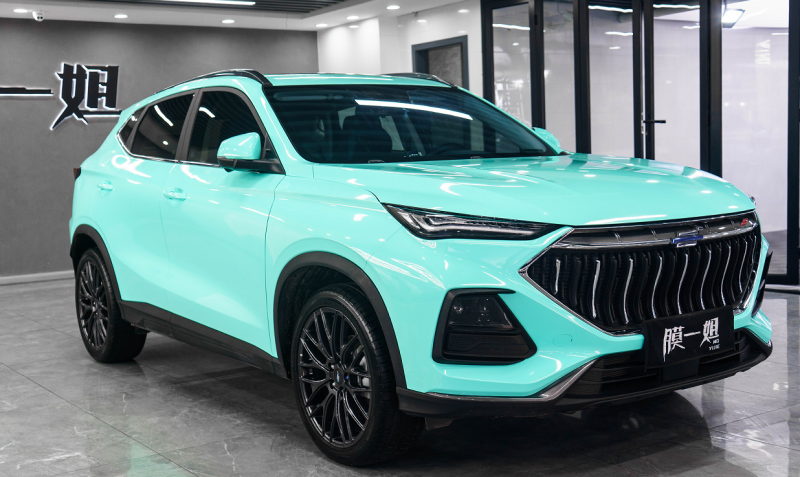 长安欧尚X5改色水晶蒂芙尼蓝