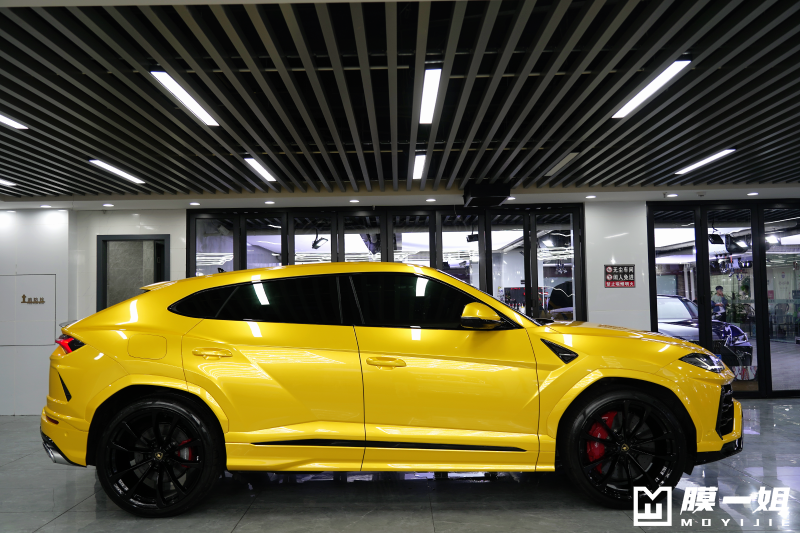 兰博基尼改色超亮金属黄