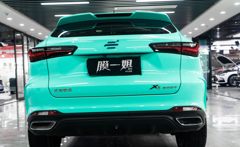 长安欧尚X5改色水晶蒂芙尼蓝