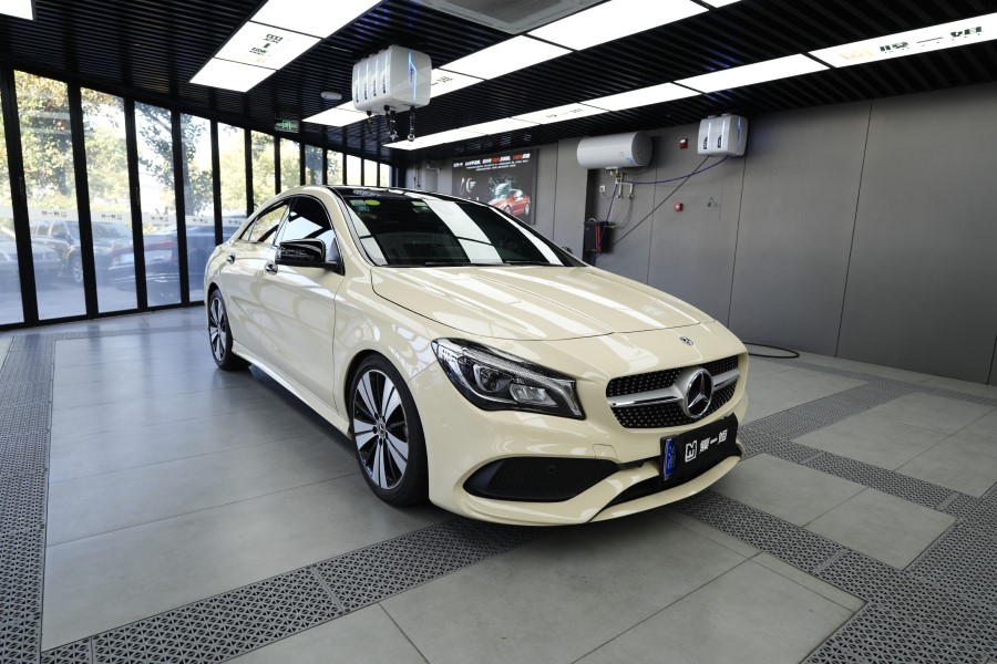 奔驰C260L改色卡其米兰