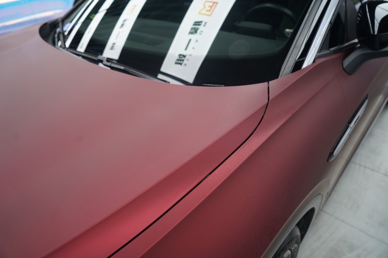 大众crozz改色罗曼尼红