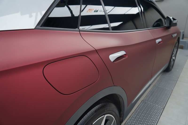 大众crozz改色罗曼尼红