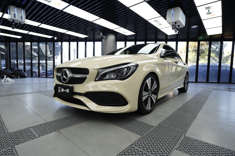 奔驰C260L改色卡其米兰