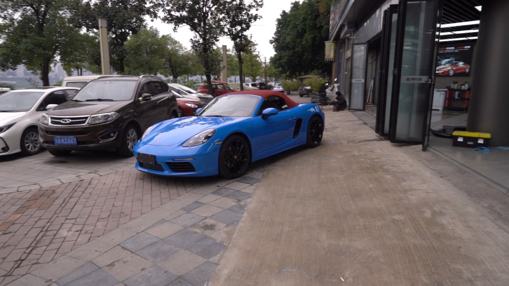 保时捷装贴膜一姐tpu隐形车衣