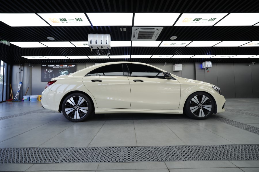 奔驰C260L改色卡其米兰