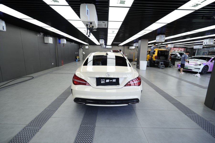 奔驰C260L改色卡其米兰