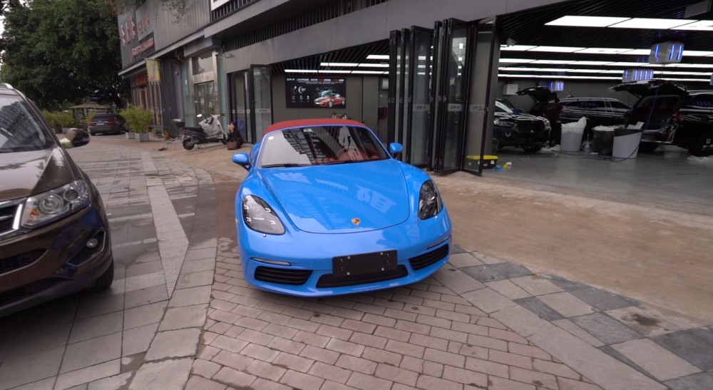 保时捷装贴膜一姐tpu隐形车衣