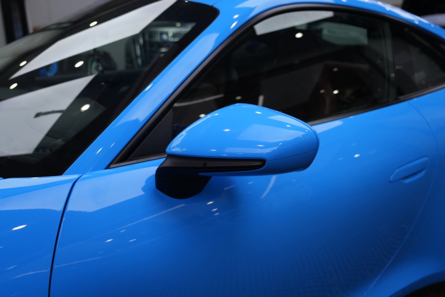 保时捷911改色水晶冰淇淋蓝