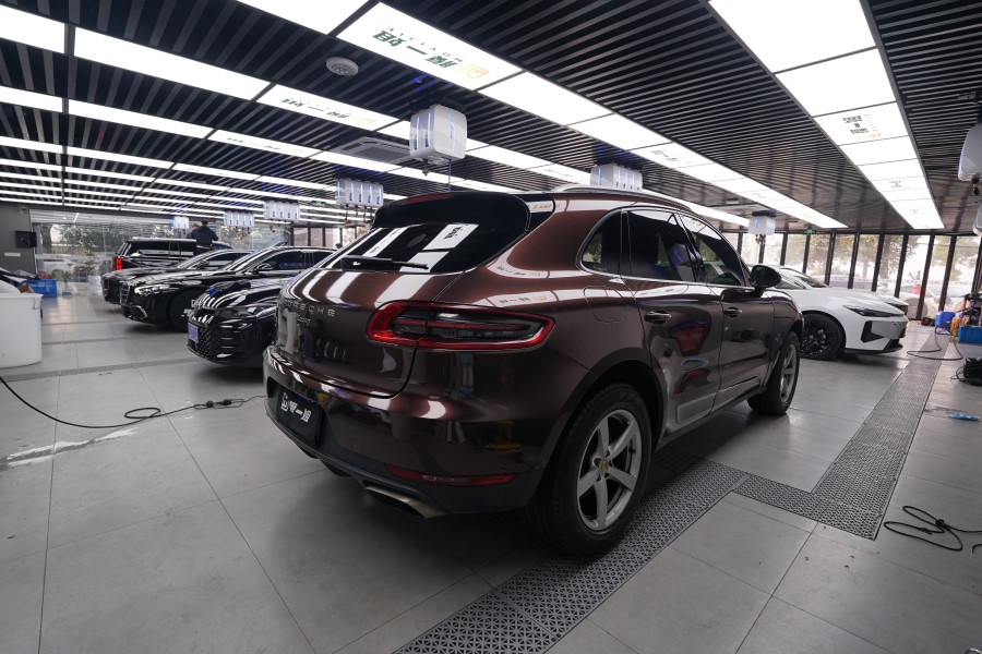 保时捷改色pet桃木红