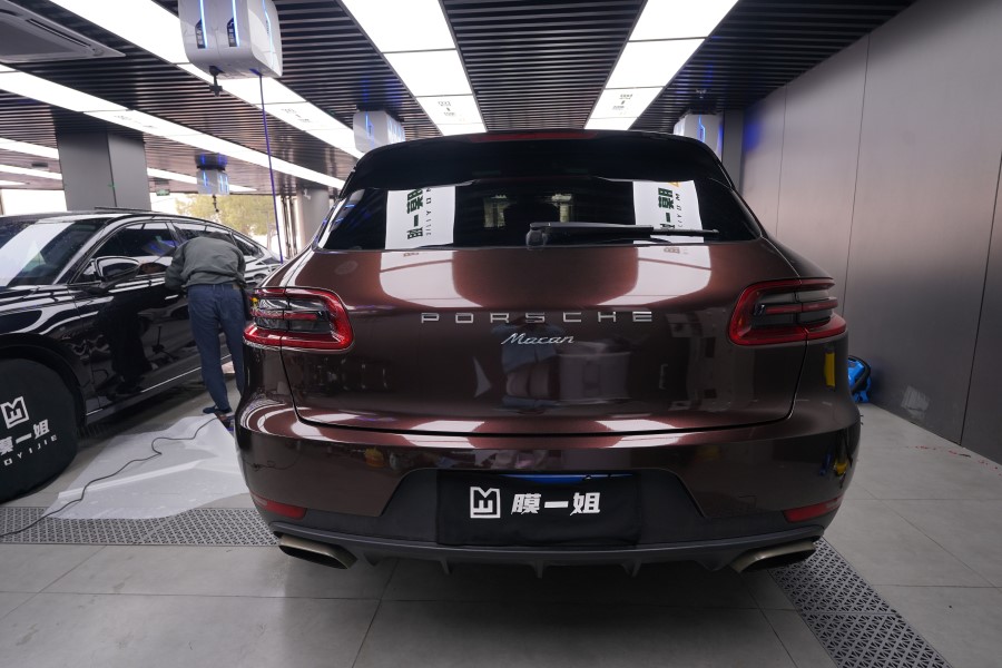 保时捷改色pet桃木红