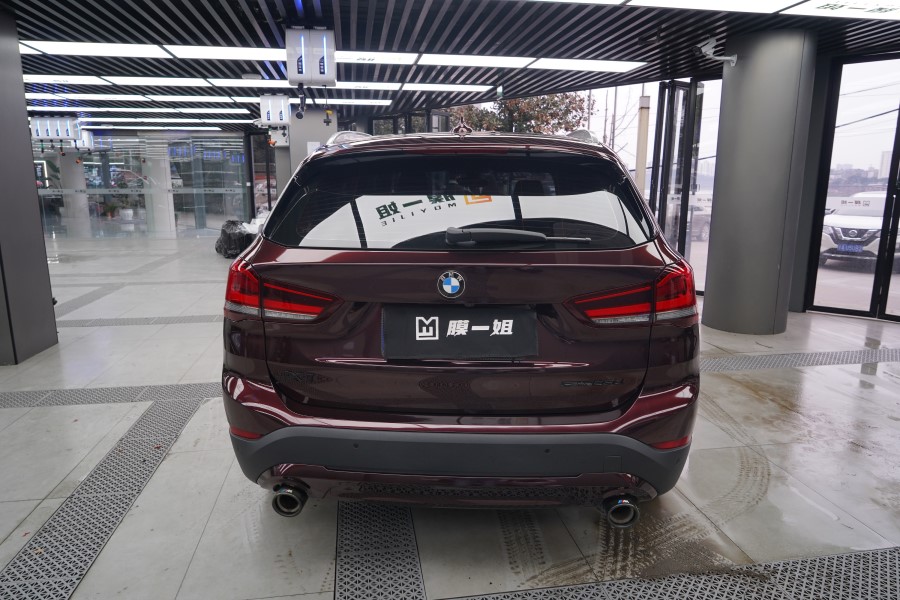 宝马改色超亮金属黑玫瑰