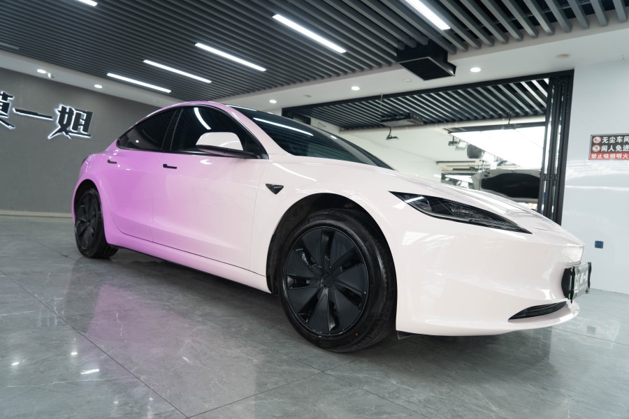 特斯拉改色粉紫渐变