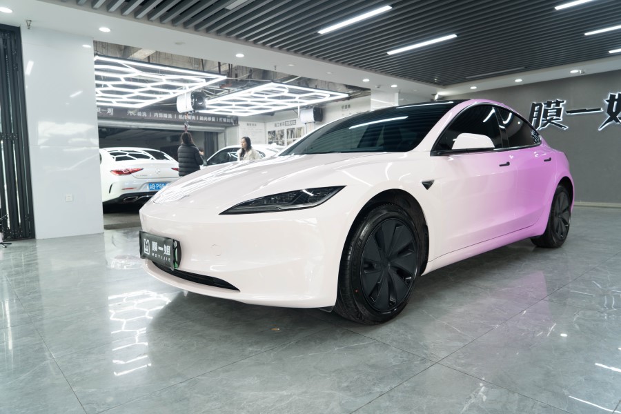 特斯拉改色粉紫渐变