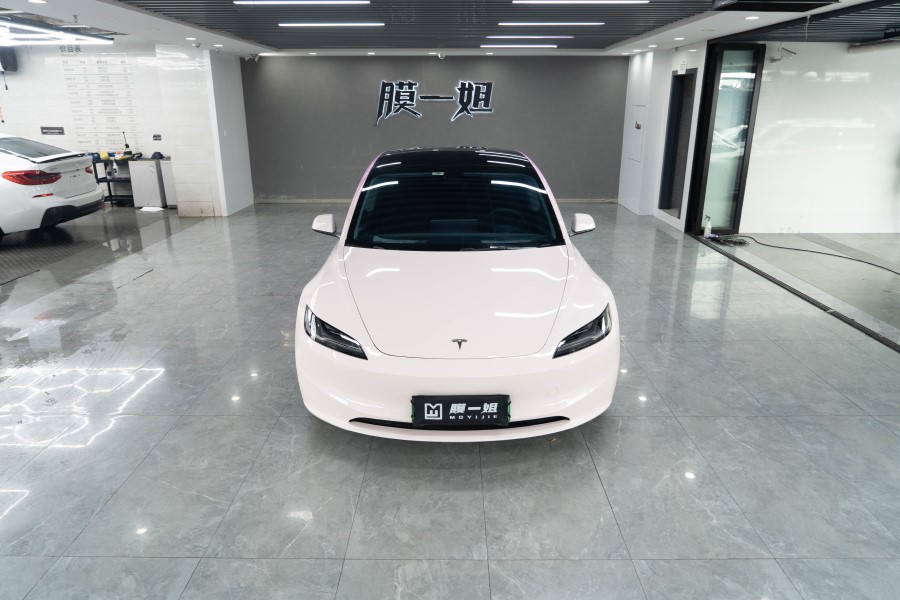 特斯拉改色粉紫渐变