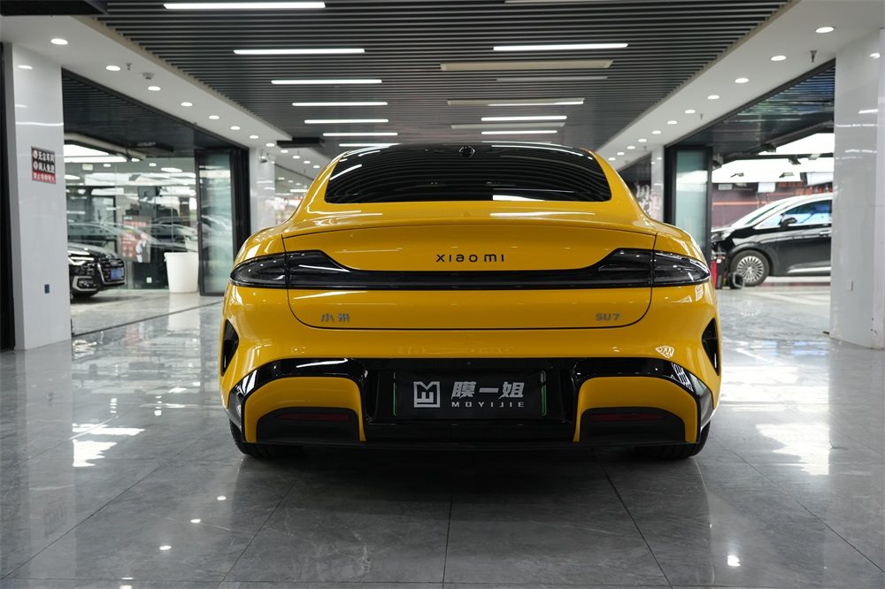 小米SU7改色竞速黄，TPU改色膜高颜值一键Get！