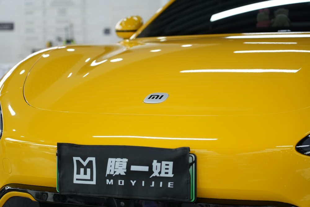 小米SU7改色竞速黄，TPU改色膜高颜值一键Get！