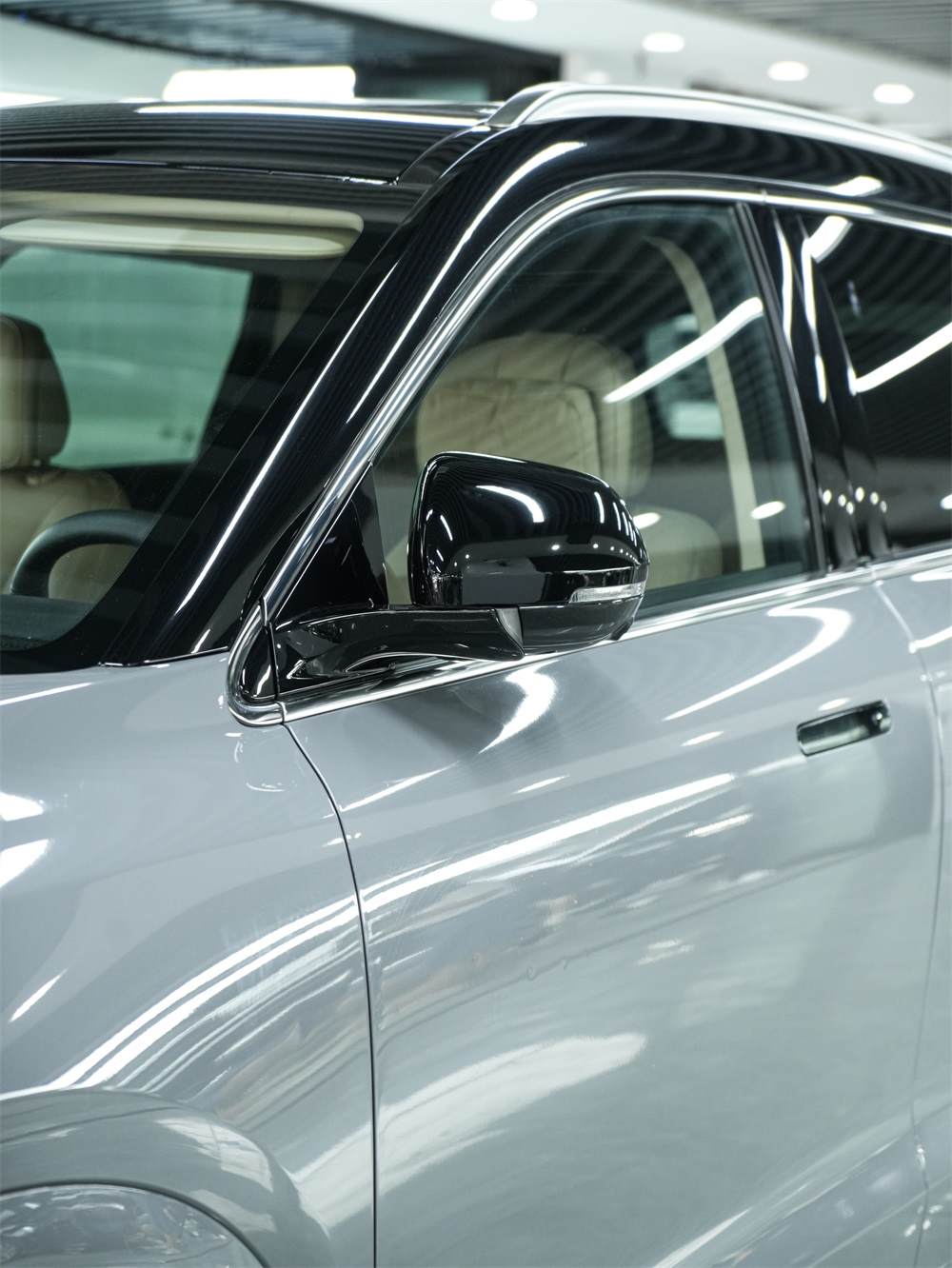 问界M7贴装纳多灰TPU车衣，问界汽车TPU改色膜改装案例分享